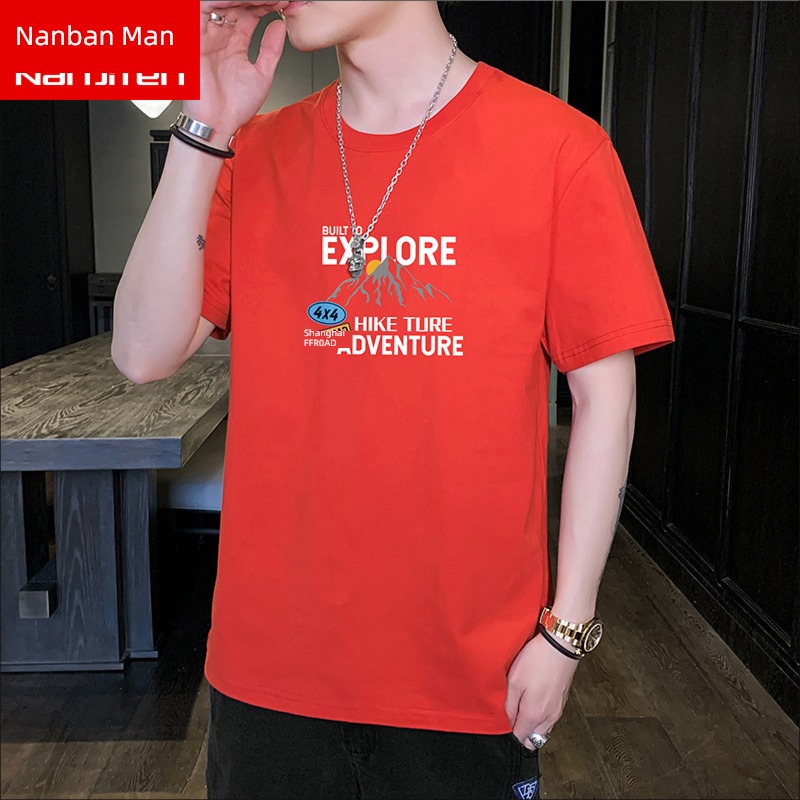 NGGGN man Chaopai Put on your clothes Short sleeve T-shirt