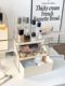 Cosmetic storage box desktop high-end acrylic 2025 new dressing table drawer partition dustproof storage rack