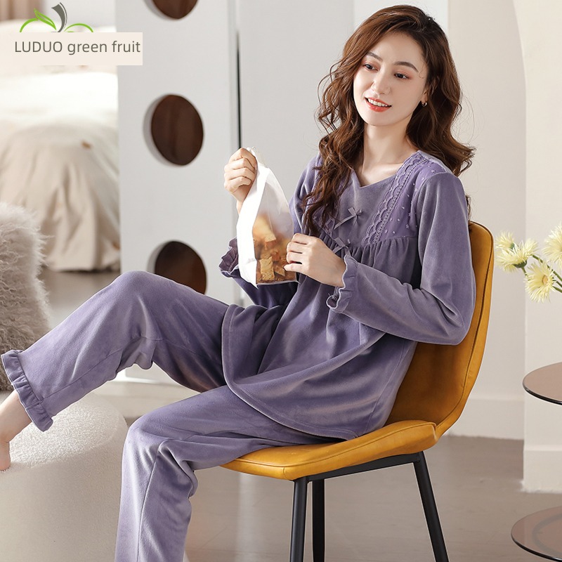 winter keep warm female Flannel Can be worn out leisure wear