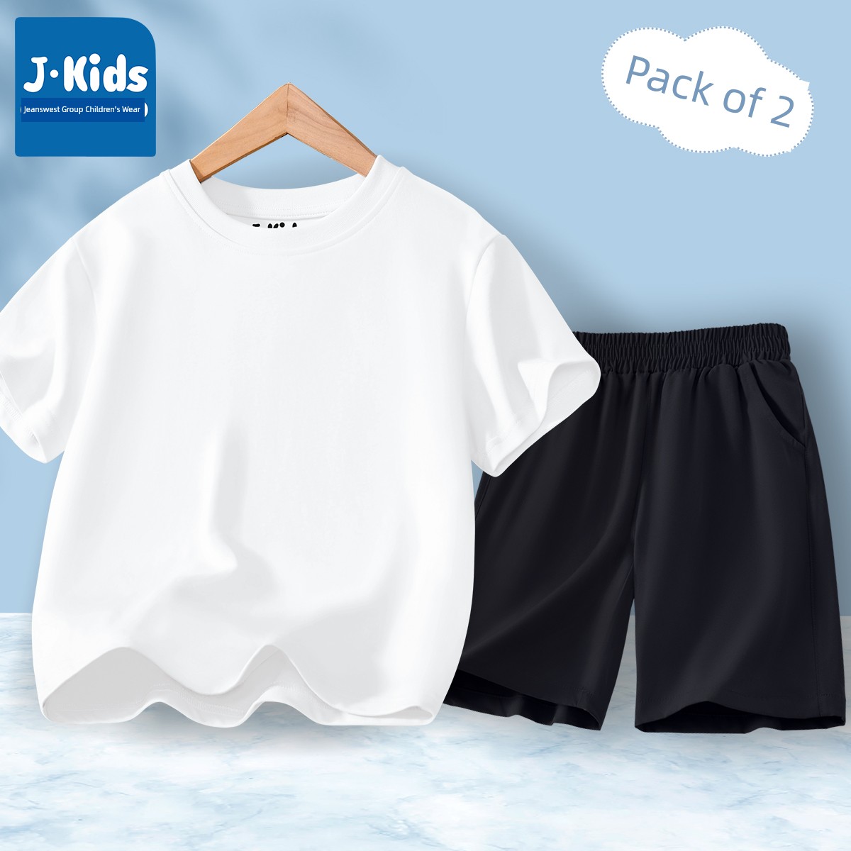 Zhenvis J. Kids Kids White Short Sleeve Summer Pure Cotton Three-Proof Half Sleeve Pure Color New Arrival Boys Girl T-Shirt — 6