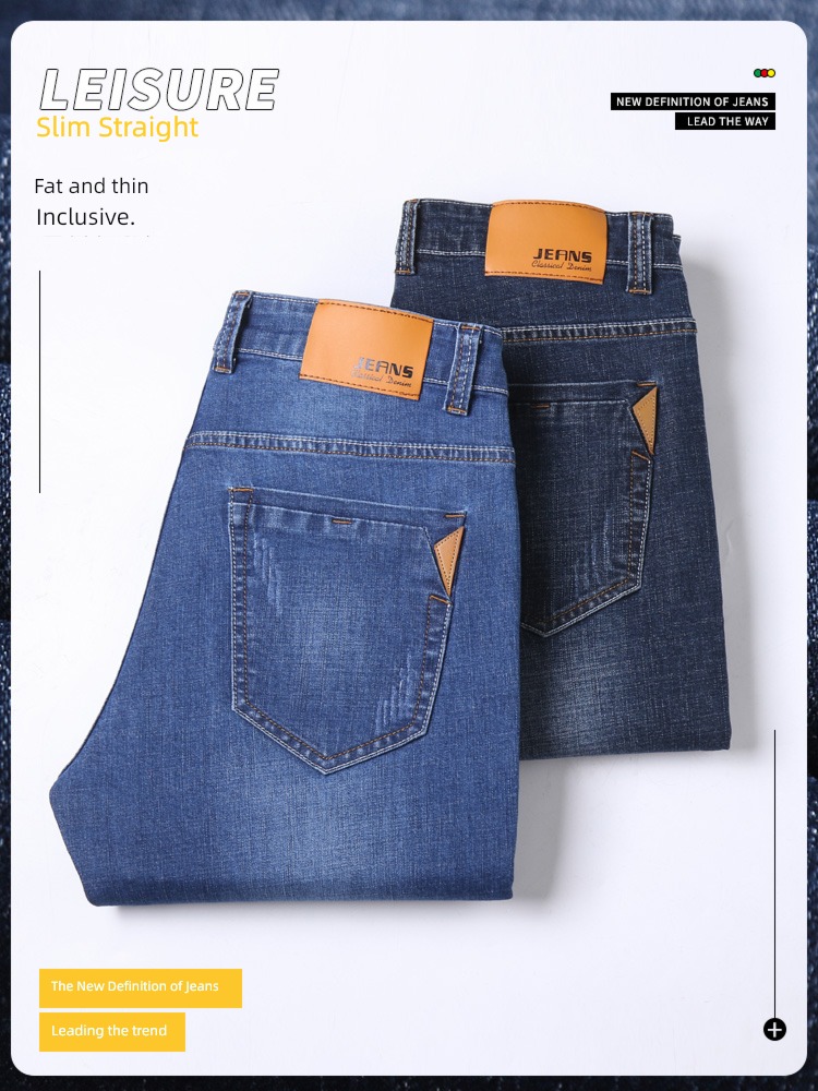 NGGGN Autumn clothes Straight cylinder Plush thickening Jeans