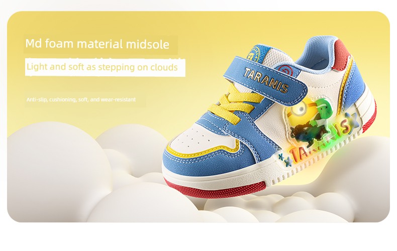 Tyrannis Genuine Minions Collaboration Shoes, New Autumn Model Children's Sneakers, Boys' Flashing Shoes, Girls' Light-Up Shoes — 10