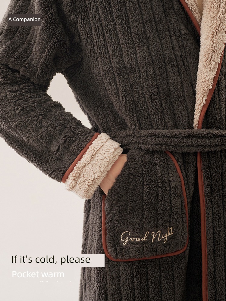 A good companion Coral velvet female Simplicity easy keep warm pajamas
