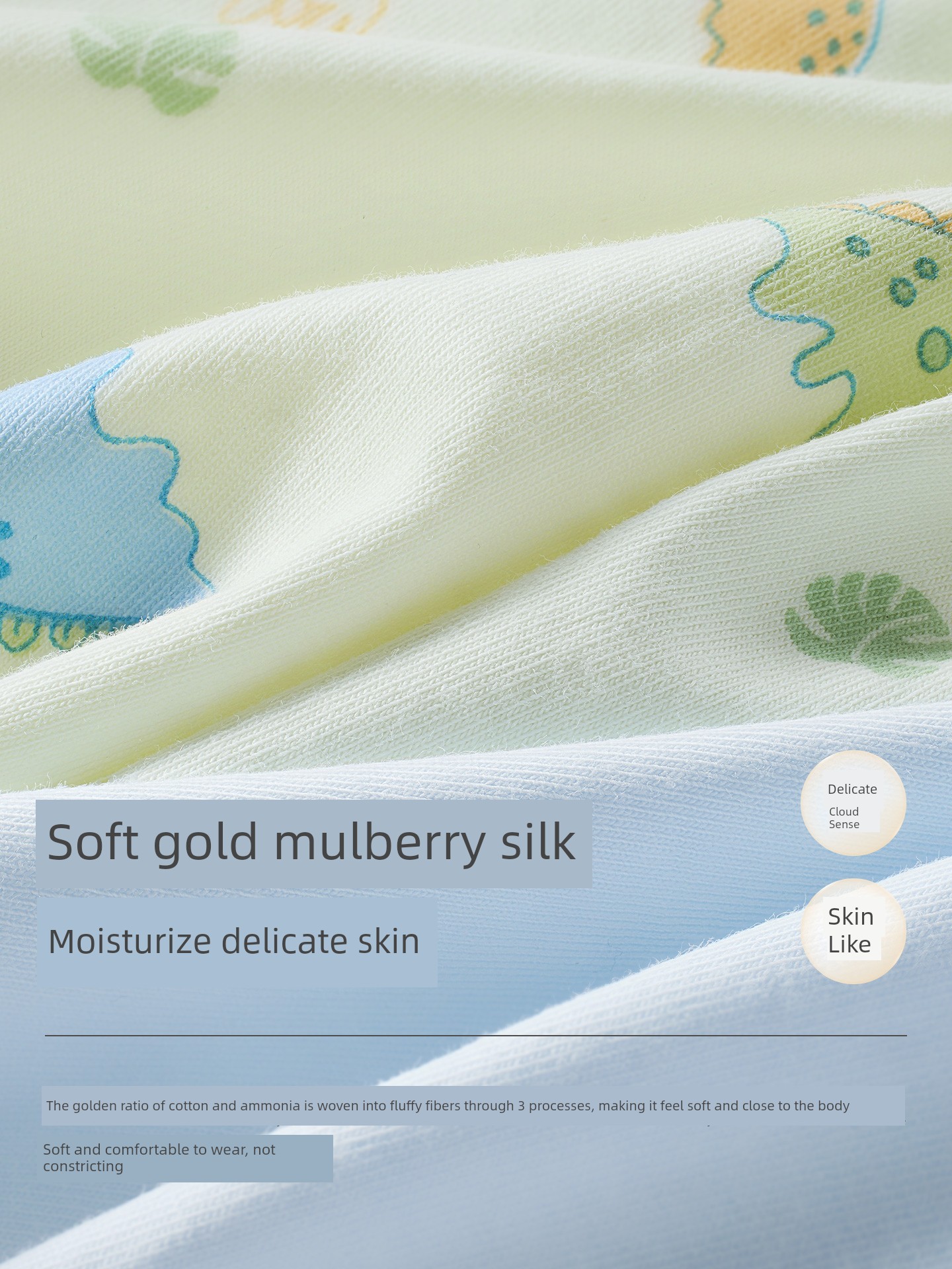 Beitais [Mulberry Silk] Children's Underwear for Autumn, Pure Cotton Antibacterial Boys' Boxer Briefs, Non-Pinching Design