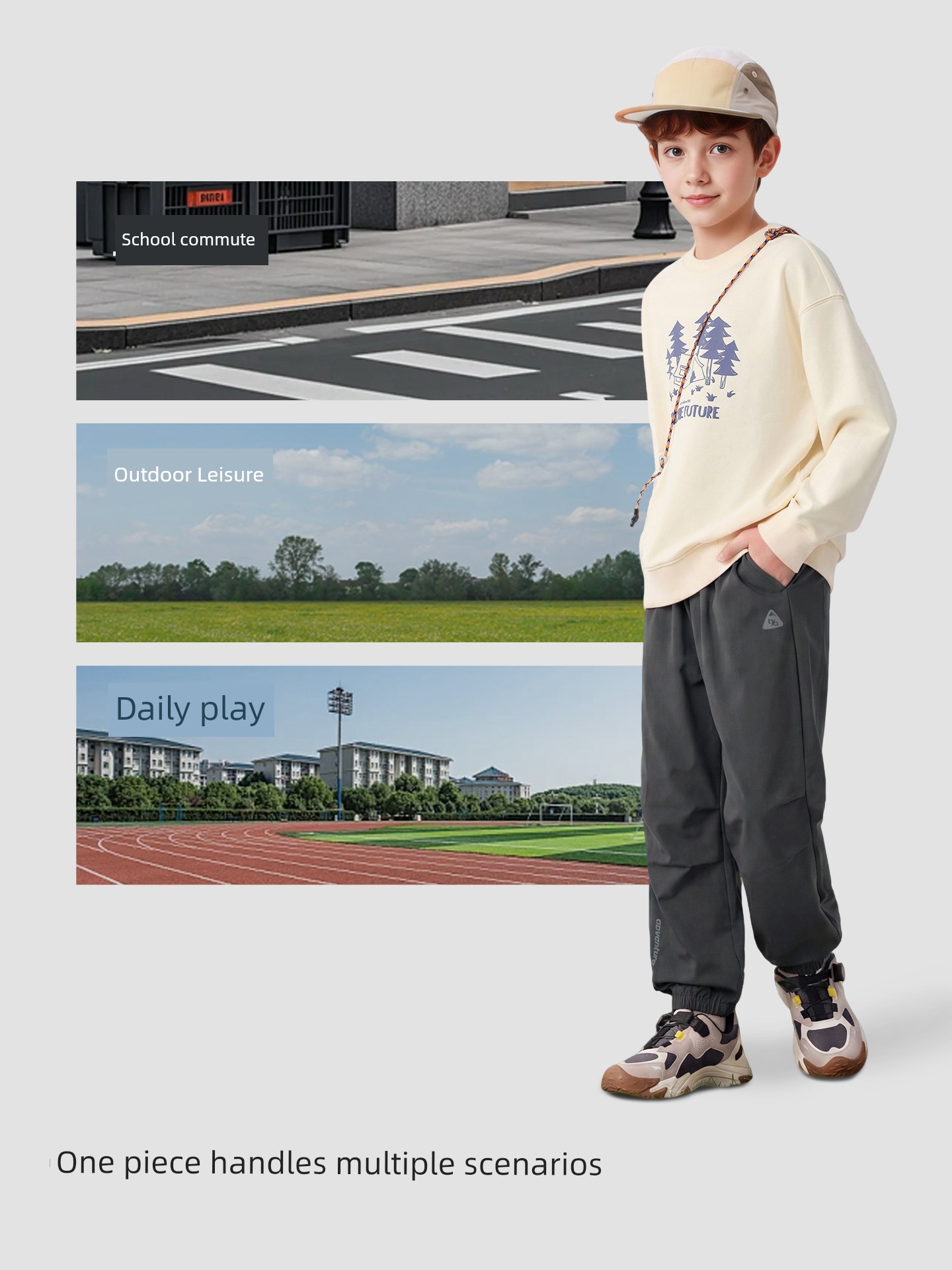 Balabala Children's Clothing Kids' Pants Boys' Cargo Pants Girls' Long Pants 2026 Model Spring and Autumn Outdoor Pants — 5