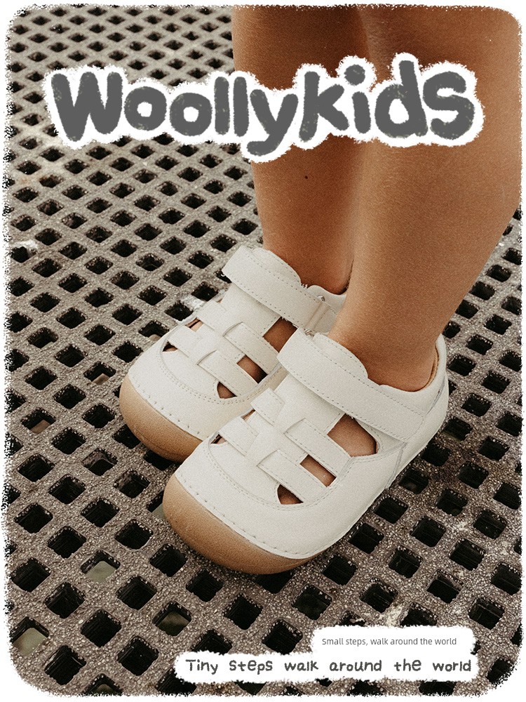 Woollykids Australian Mini Corey Leather Sandals for Infants and Toddlers with Velcro Soft Sole Walking Shoes — 2