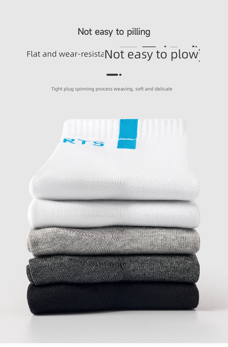 hyz  man pure cotton Sweat absorption autumn white Socks