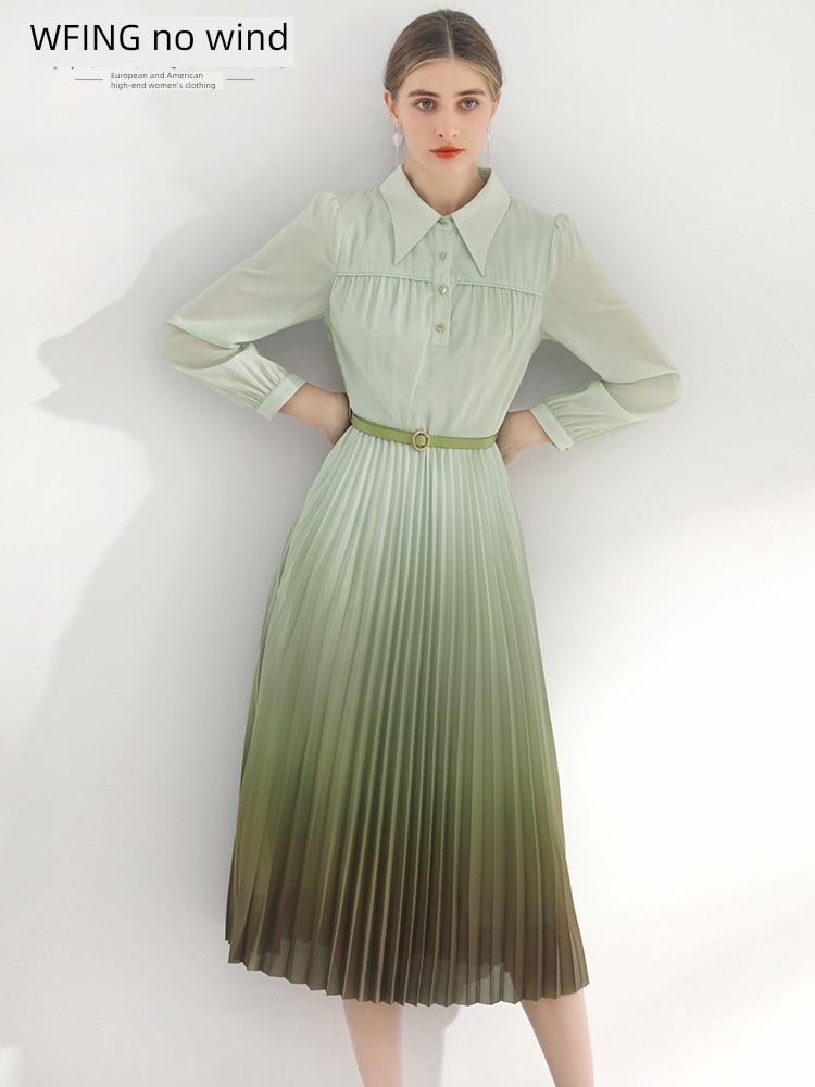 No wind Chiffon Dress spring have more cash than can be accounted for Retro shirt