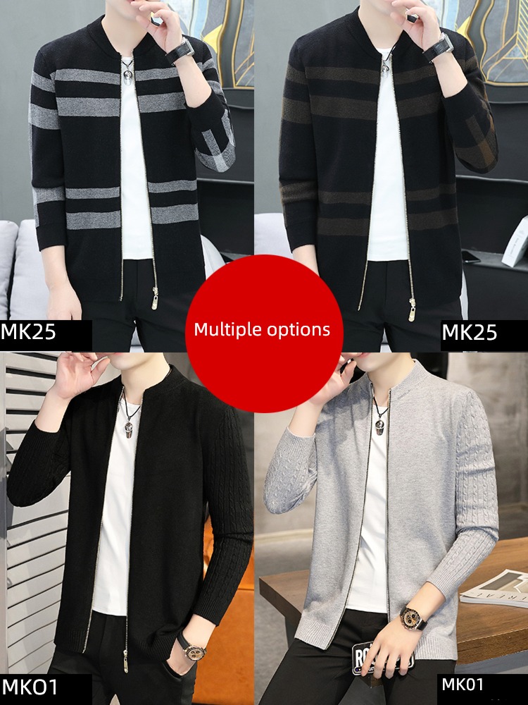 spring Korean version trend Light ripening wind knitting Cardigan loose coat
