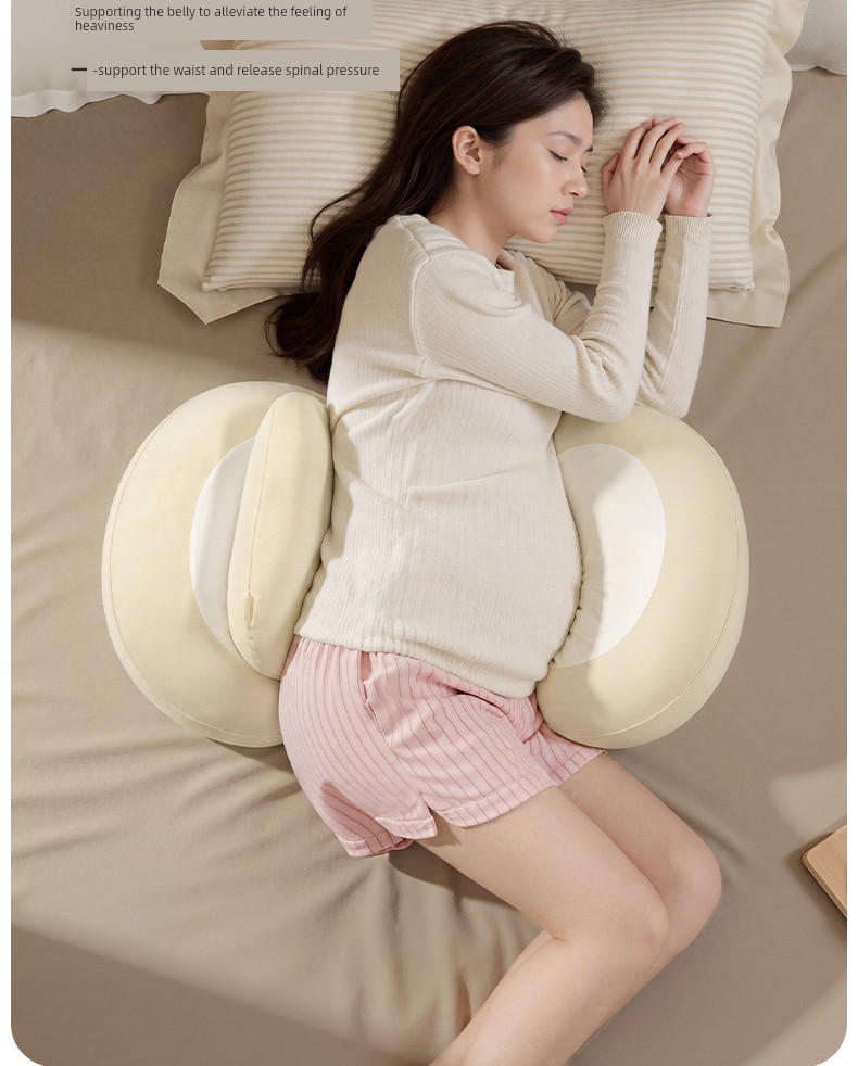 Ying's Maternity Pillow for Waist Support, Side Sleeping, and Belly Support, Pregnancy Pillow for Summer Sleep, Magic Pillow for Sleeping — 13