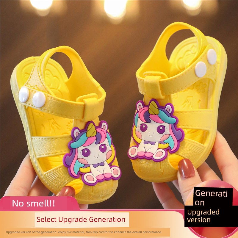 Children's Plastic Non-Slip Soft Bottom Summer Closed Toe Sandals — 7