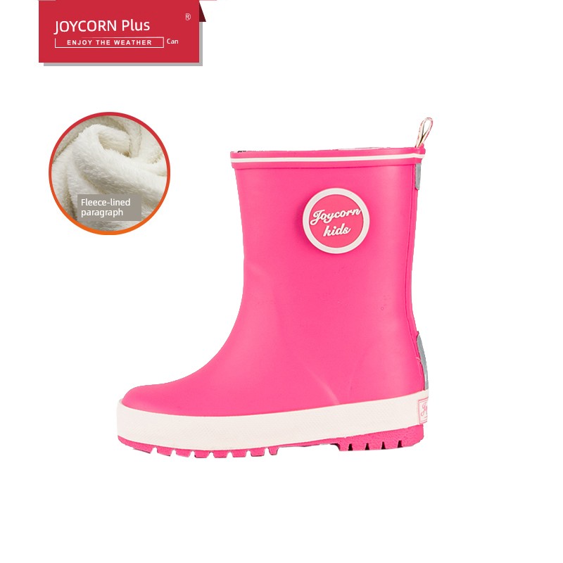 Joycorn plus Rain Boots Baby Rain Boots Waterproof Boys' and Girls' Rubber Shoes Children's Non-Slip Water Shoes Outdoor — 5