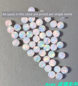Opal Star Sky Ball Opal Beads Non-Porous Opal round Beads Heat-Resistant Opal Opal for Lighting Glass