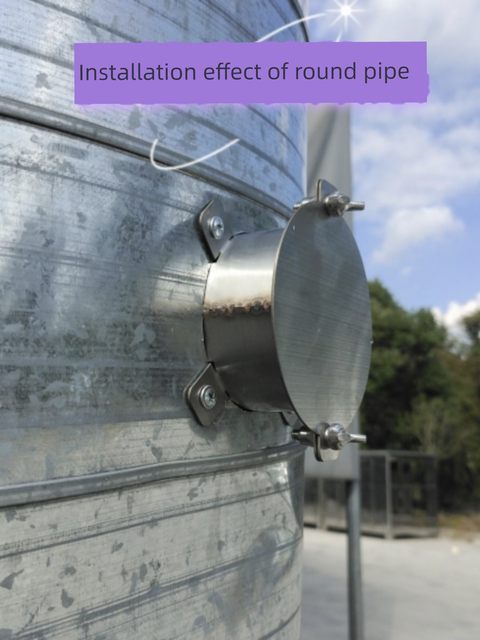 Stainless steel waste gas detection air volume measurement detection port circular pipe square pipe universal environmental protection waste gas detection port sampling port
