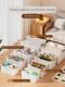 Debris storage basket Household kitchen cabinet toys snacks storage rectangular plastic desktop storage basket