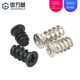 Iron black small head chassis fan flat head self-tapping screw KB nickel plated countersunk head flat tail self-tapping screw M5