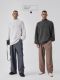 BODYDREAM half turtleneck sweater men lazy high-end half zipper knit sweater couple sweater