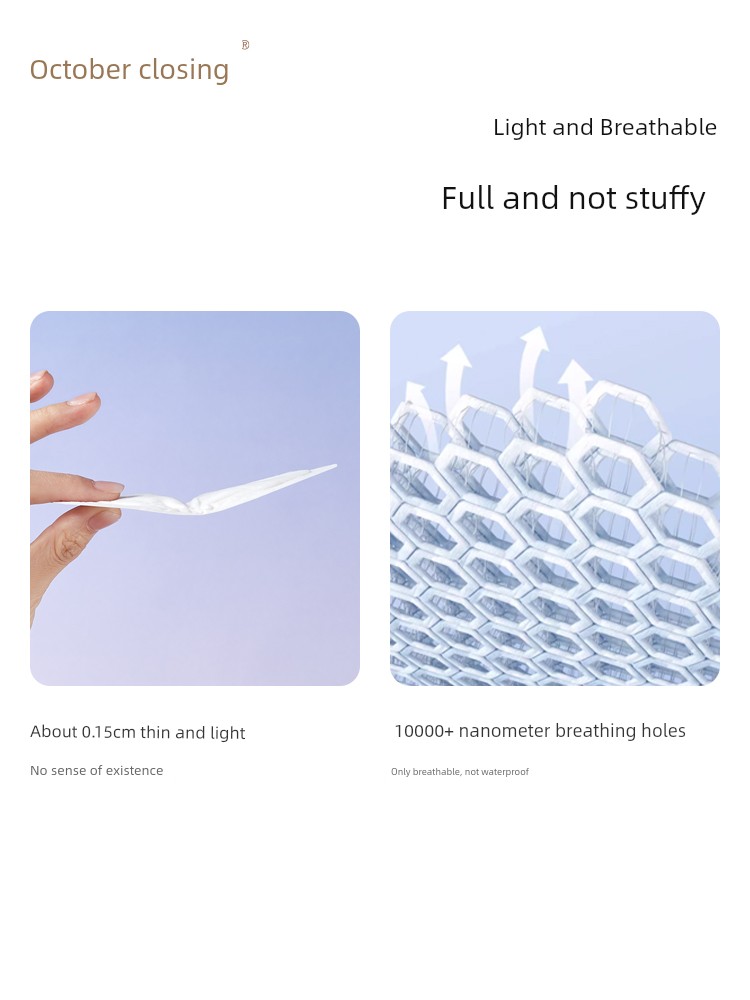 October Crystal Disposable Breast Pads, Ultra-Thin Winter Breast Pads, Postpartum Anti-Leakage Pads, 100 Pieces — 2