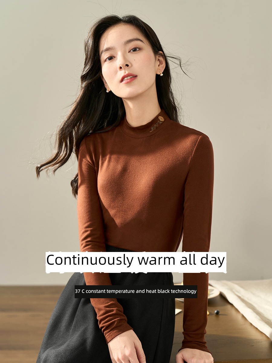Inman  Derong 2022 autumn Self-cultivation Long sleeve T-shirt