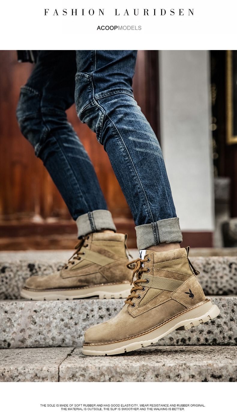 dandy War wolf Advanced sense Chinese Gang desert Boots