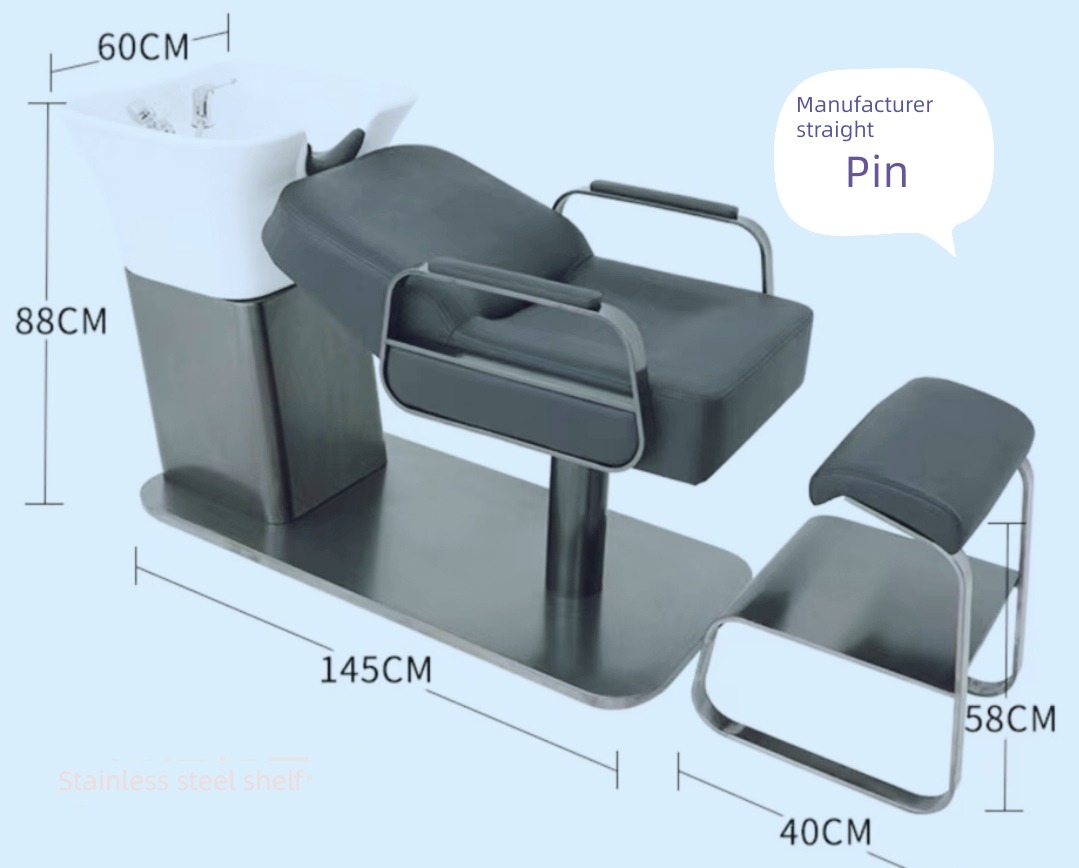 Shampoo bed Barber Shop Semi recumbent Shampoo bed direct deal Hair Salon beauty salon special-purpose ceramics Deep basin Flushing machine
