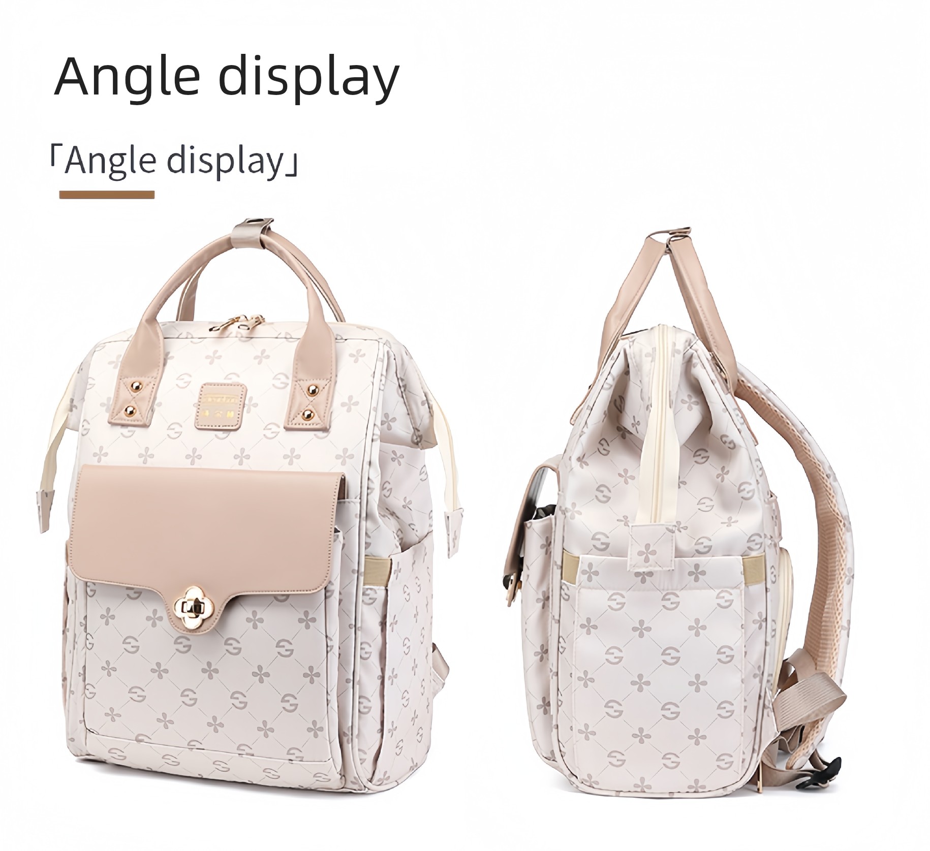 New Fashionable Mommy Bag, Multi-Functional, Large-Capacity, Waterproof Mother-Child Backpack, Lightweight Bag for Moms to Carry When Going Out with — 27