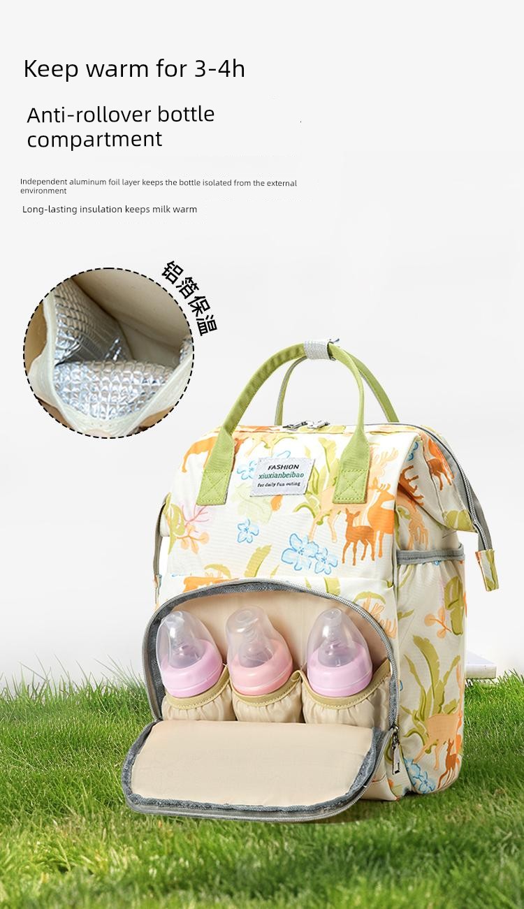 Jq Jingqi Mommy Bag: Lightweight, Stylish, Large-Capacity, Multifunctional New Model Backpack for Mother and Baby Outings — 9
