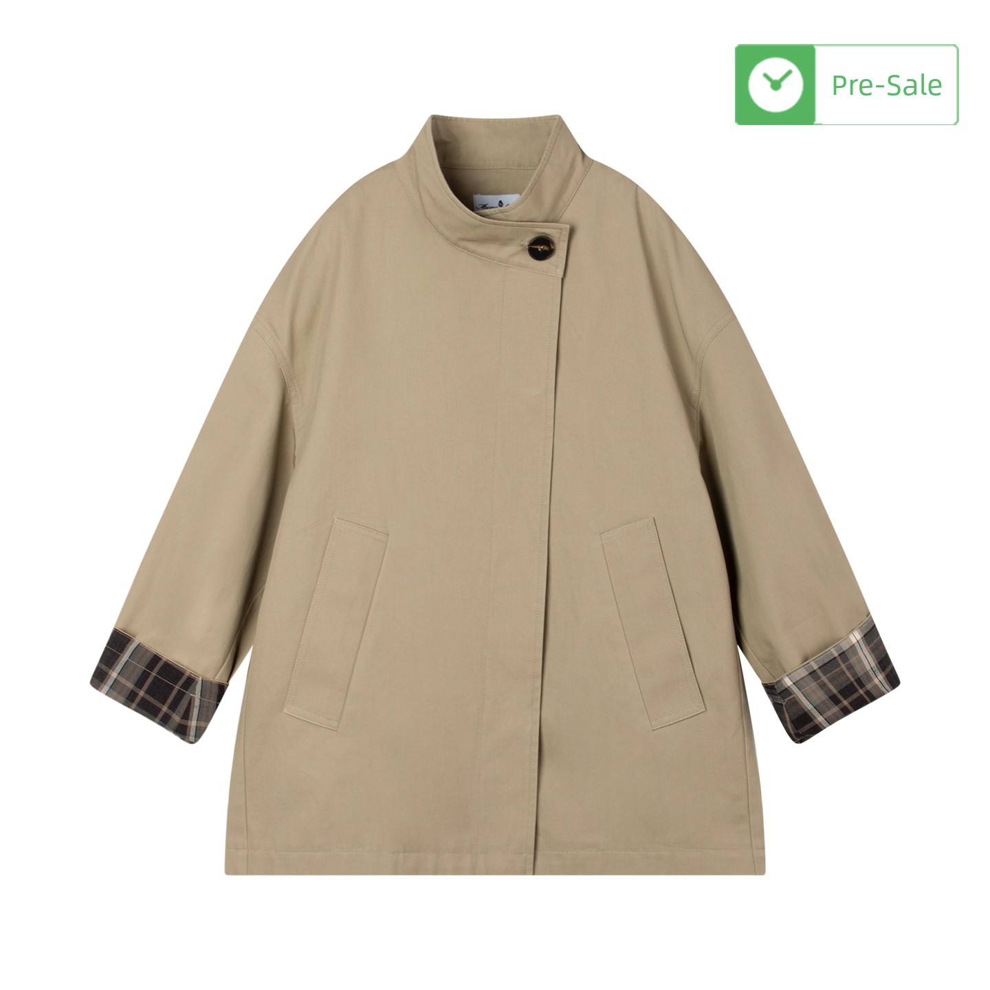 Mucmukn Children's Clothing Autumn British Style Retro Trench Coat Jacket Textured Double-Sided Twill Coat for Girls — 2
