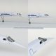 50 cm assembled aircraft with lights Air France Concorde airliner French simulation aircraft model model aircraft Concorde