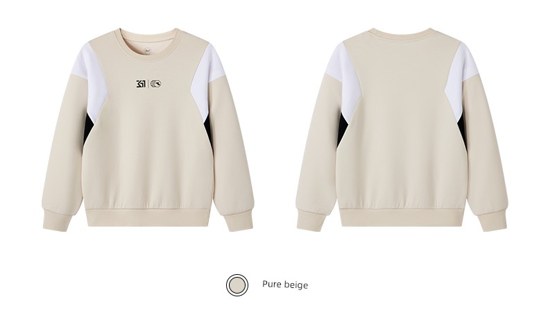 361 ° Children's Clothing for Boys and Girls, Pullover Sweatshirt, Round Neck, Autumn and Winter 2026 New Autumn Style, Fleece-Lined Long-Sleeved Sports — 26