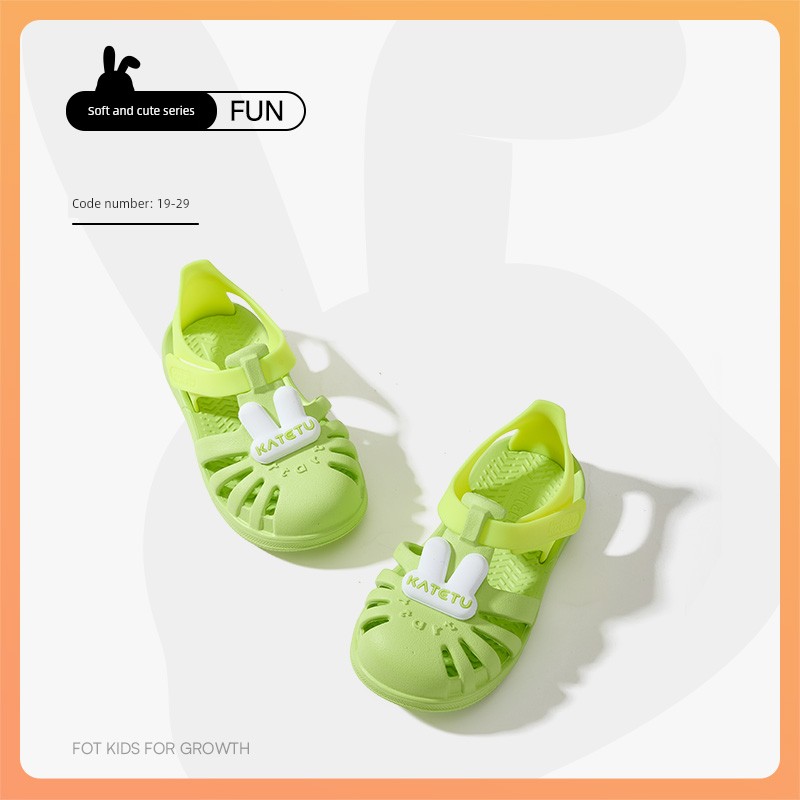 Carter Rabbit Children's Beach Sandals, Non-Slip, Wear-Resistant, Quick-Drying, Multi-Dimensional Cutouts, Normal Arch Support, Comfortable, Safe, Soft — 2
