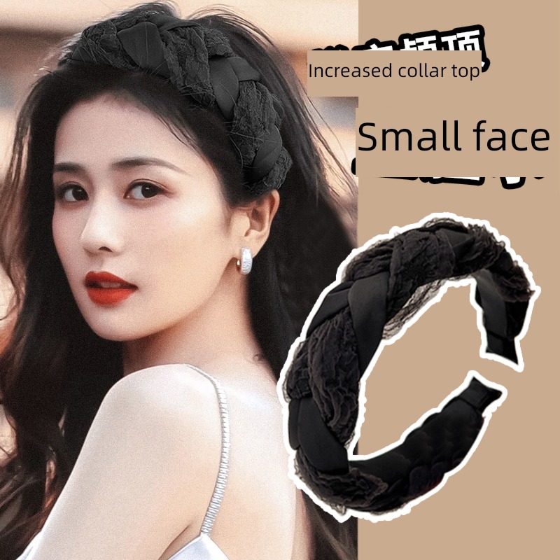 hair hoop increase skull top Retro Gauze go out Hemp flowers