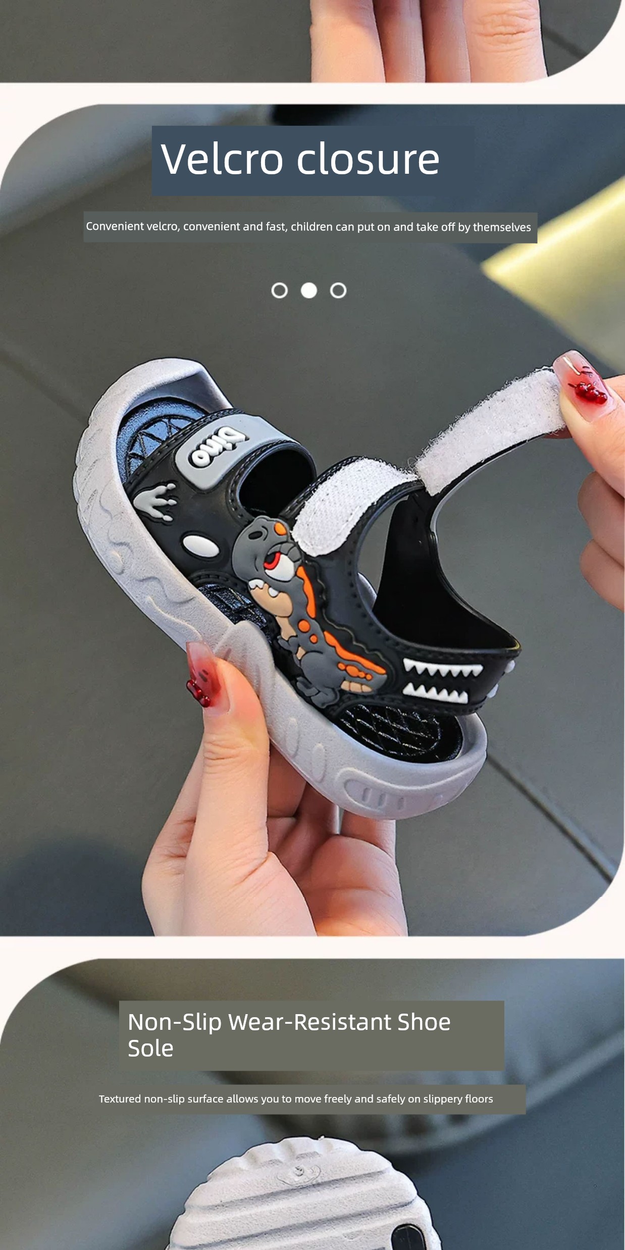 2026 New Boys' Sandals, Summer Style Kidsren's Sports Sandals, Medium and Large Kidsren's Boys' Outdoor Non-Slip Beach Shoes — 6