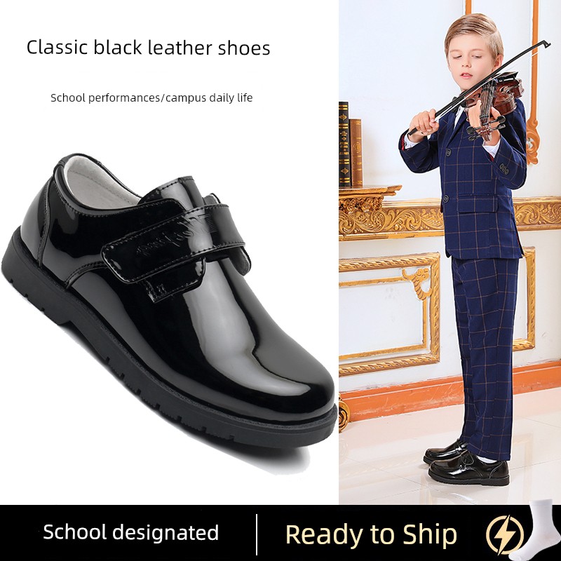 Boys' Performance Spring & Fall New Arrival Soft Bottom Student Leather Shoes — 4
