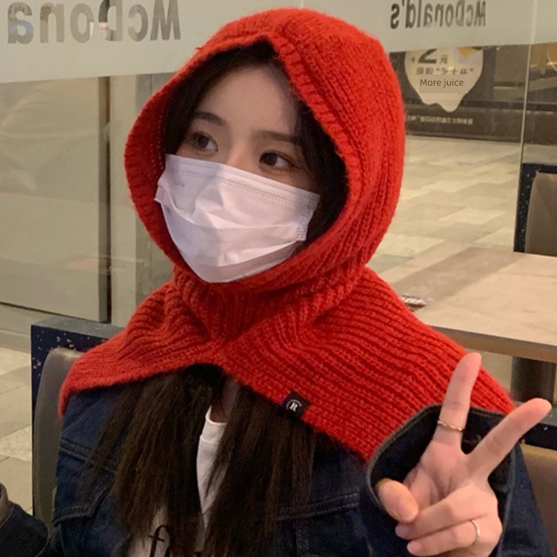 lovely female Autumn and winter Neck protection Barak Wool Hat