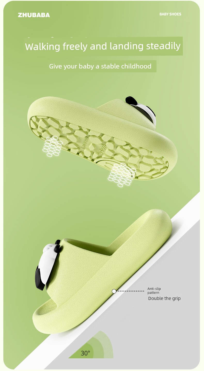 Pig Daddy Kidsren's Slippers for Summer, Baby Indoor Home Use, Non-Slip Soft-Soled Girls' Slippers for Bathing, Suitable for Older Kids — 10