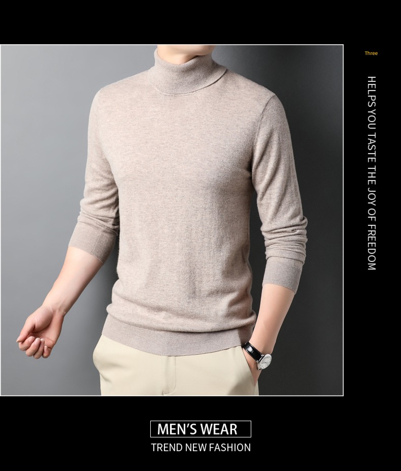 Spring, autumn and winter High collar Solid color Thin money Inner lap cardigan