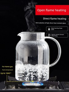 Glass Large Capacity High Temperature Resistant Summer Cold Water Bottle for Tea Making