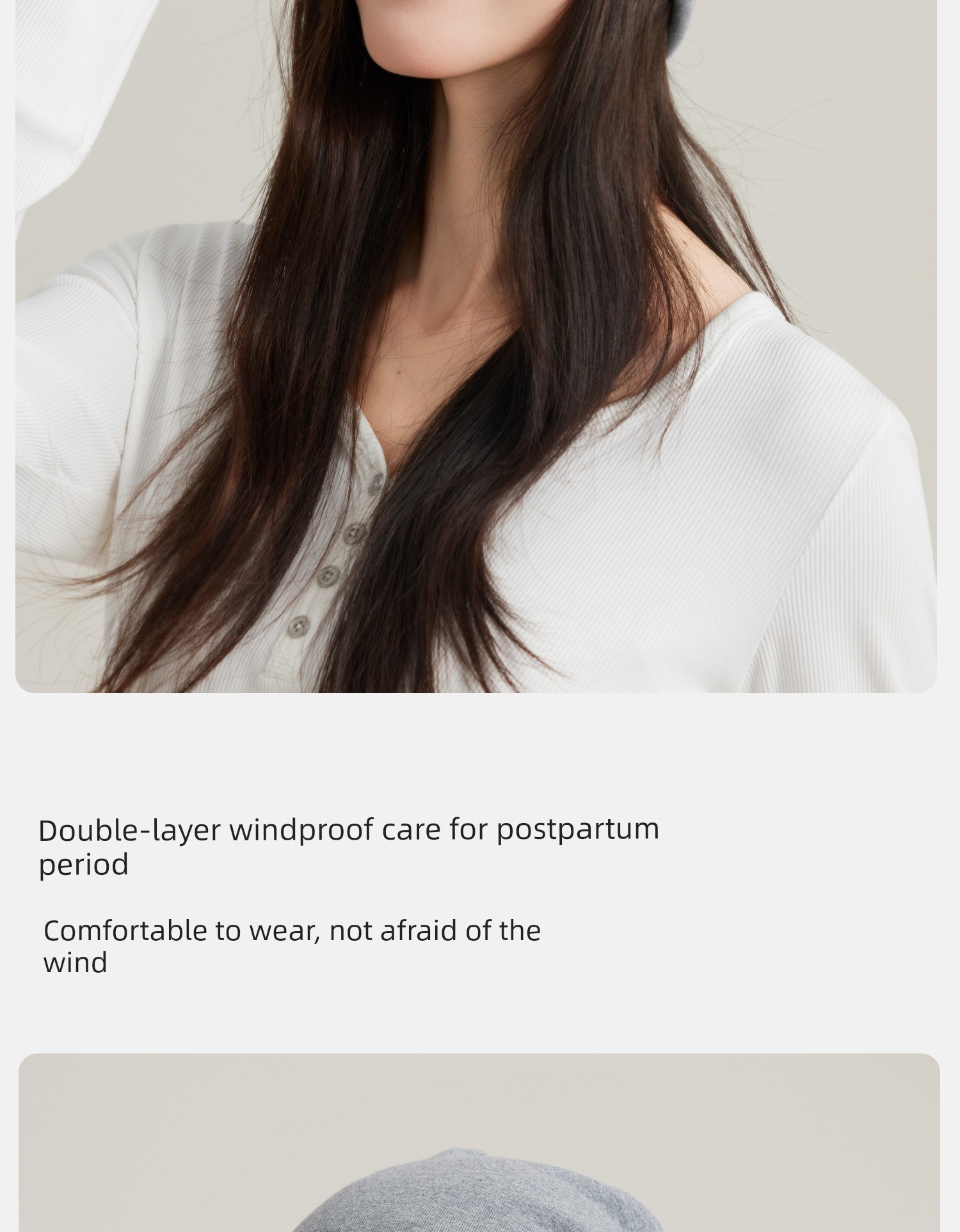 Postpartum Cotton Hat for Spring and Autumn, 10A Antibacterial Maternity Hat, Moisture-Wicking, Breathable, Head Protection, Large Head Circumference, — 11