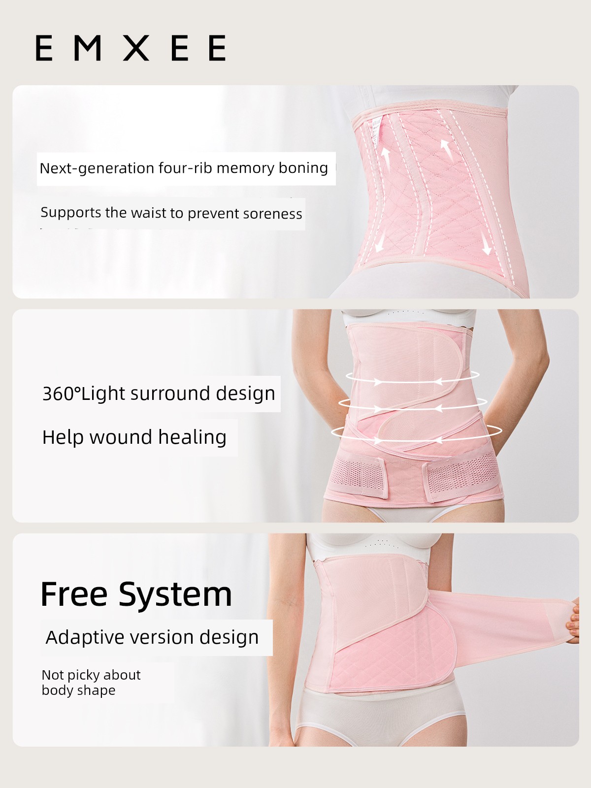 Manxi Abdominal Binder for Postpartum Body Shaping and Recovery, Waist Binder for Postpartum Women, Natural Birth and Caesarean Section Silk Binder — 4