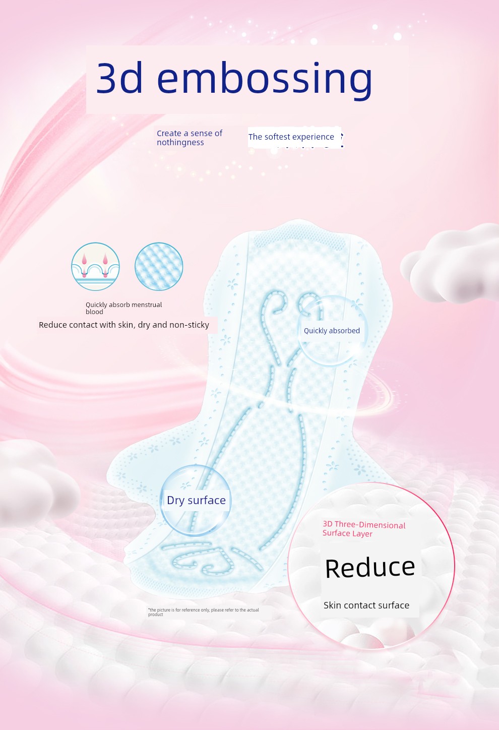 Dawang Elis Ailuxi Sanitary Napkins Ultra-Thin Light Feather Day and Night Use Comfort Pants Set Breathable Skin-Friendly Menstrual Pads — 6