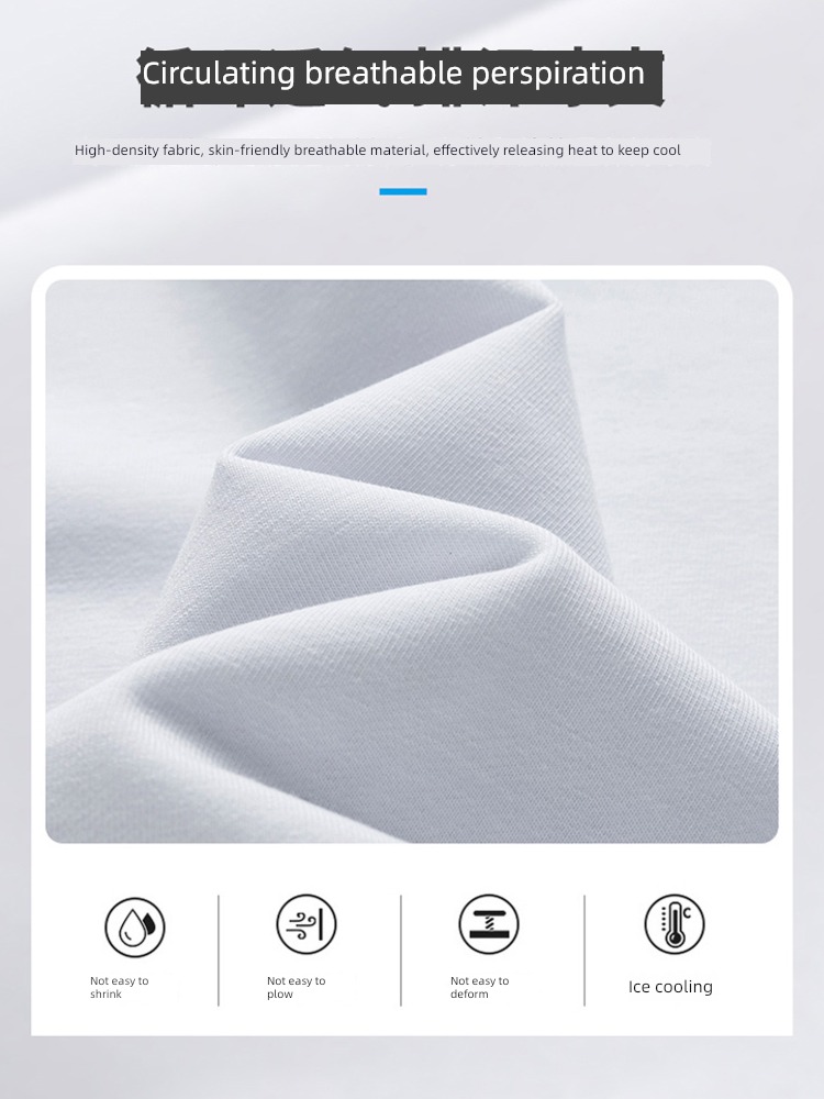 NGGGN man Round neck jacket white Short sleeve T-shirt