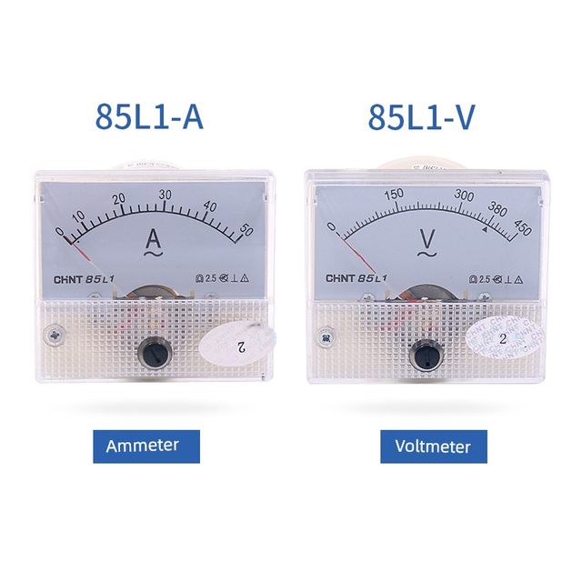 Zhengtai 85L1-A/V small mechanical pointer AC ammeter voltmeter 450V direct 30A 75/5 50/5