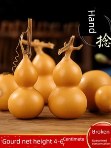 Natural Small Gourd Toy with a Dragon Head, Chubby Hand-Twisted Plaything, Premium Wild Gourd, Mini Home Living Room Dec
