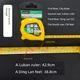 Hongdi Tape Measure Luban Ruler 42.9 Version Ding Lan Ruler Authentic Feng Shui Ruler Steel Pot Meter Yin Yang Ruler Door Close Ruler Woodworking