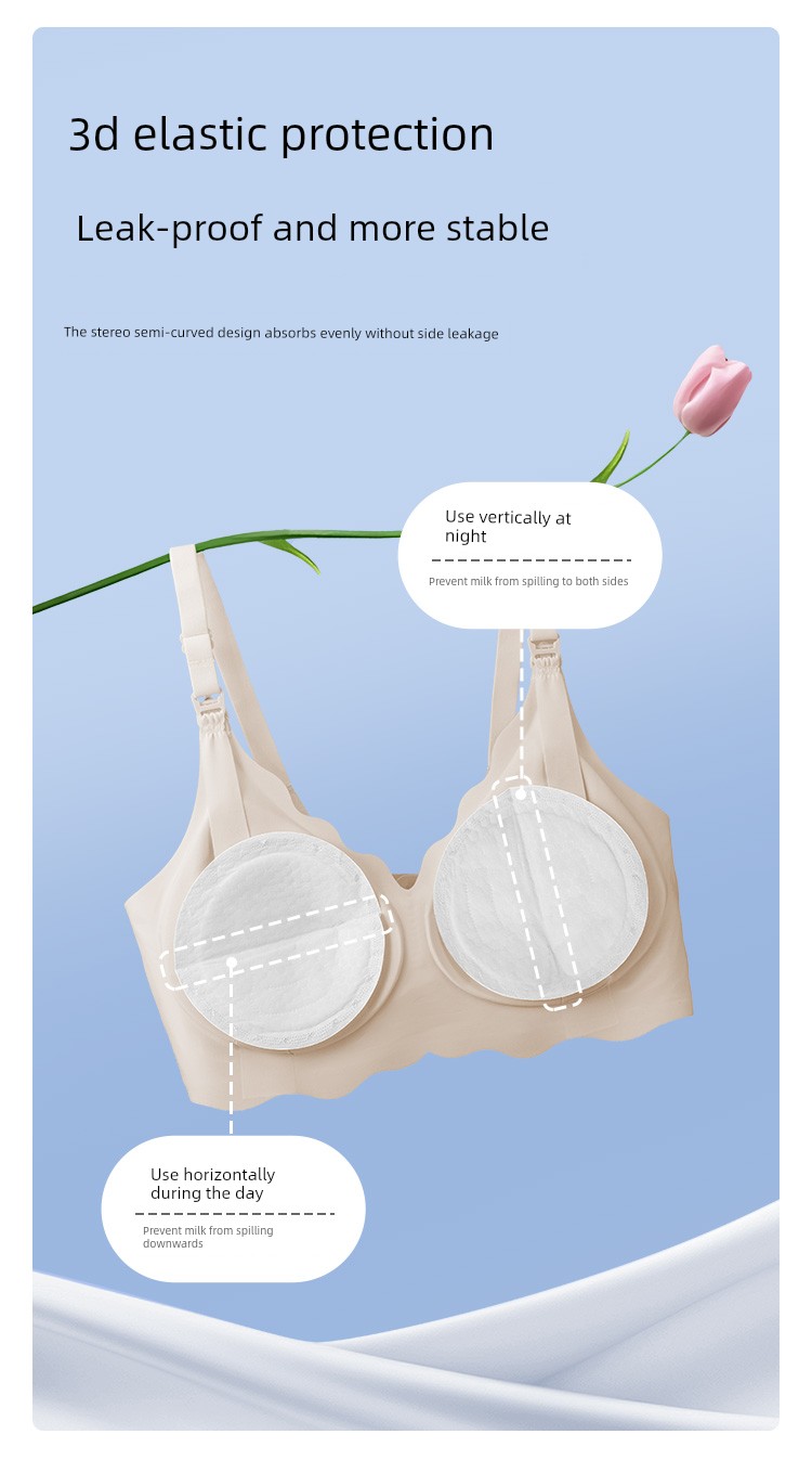 Jq Jingqi Anti-Overflow Breast Pads, Ultra-Thin Disposable Breast Pads during Lactation, Postpartum Breathable Anti-Leakage Breast Pads, Breast Pads — 14