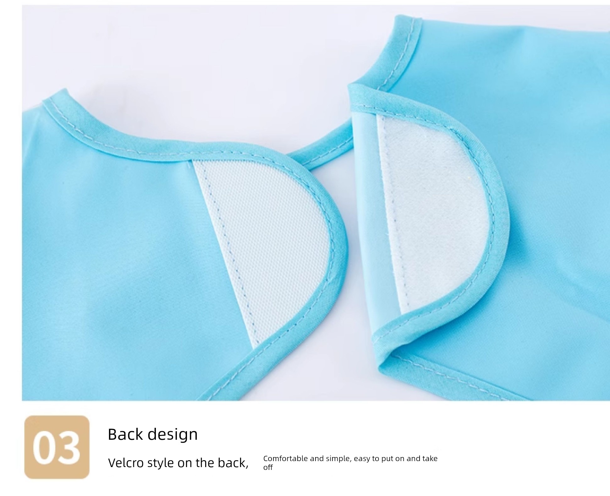 Baby Eating Bib Waterproof Infant Feeding Smock Sleeveless Anti-Dirt Apron for Boys and Girls Children's Dining Bib Kindergarten Apron — 13