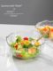 Japanese hammer pattern gold edge glass bowl salad bowl dish set home fruit plate creative Nordic style tableware dessert bowl