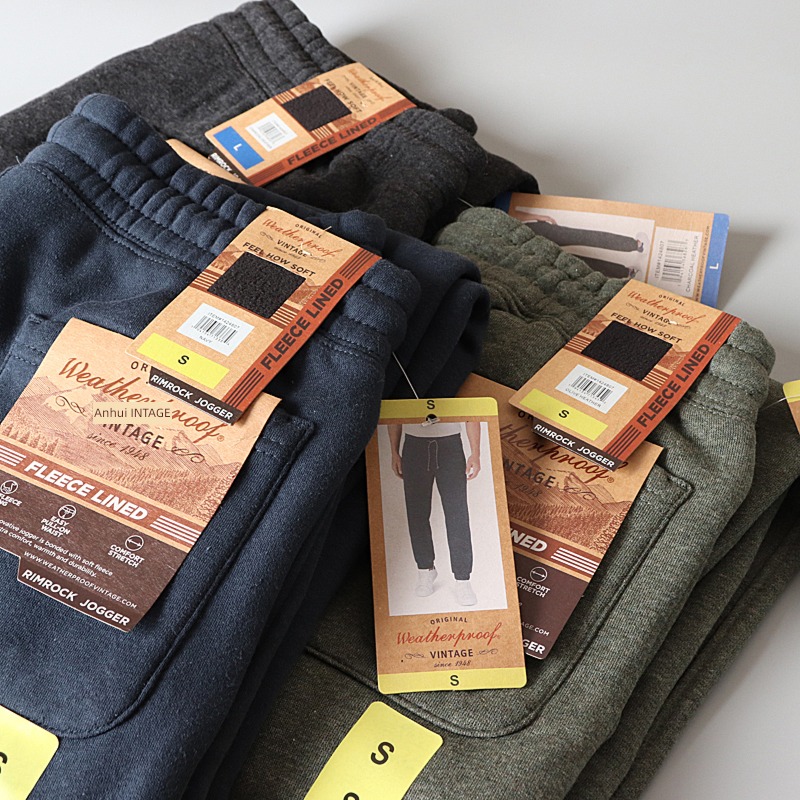 Big goods surplus heat preservation spring Plush leisure time sweatpants