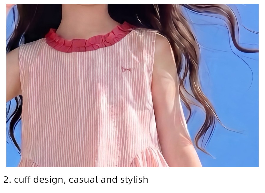 Girls' Summer Outfit 2026 New Stylish Children's Trendy Striped Dopamine Two-Piece Set Girls' Summer Clothes Fashion — 13